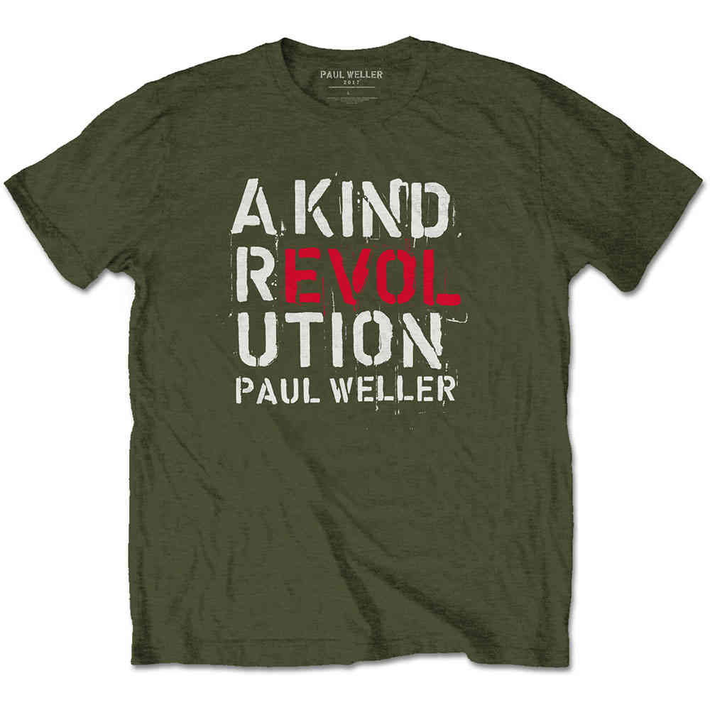 Paul Weller - A Kind Revolution Heren Tshirt - Groen
